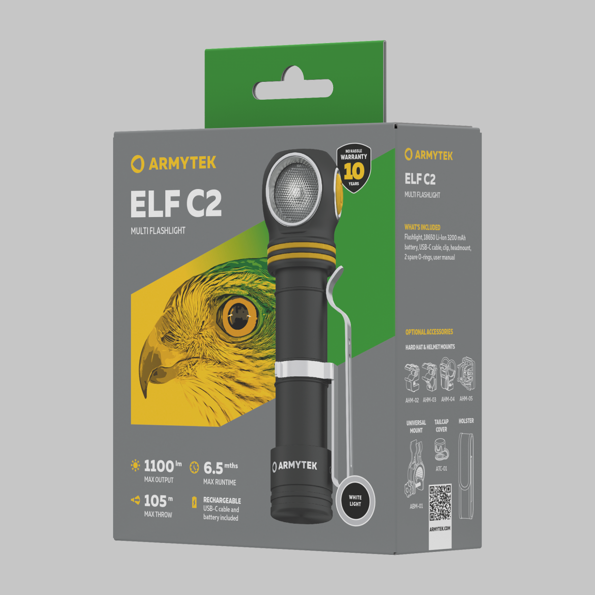 Мултиункционален челник-фенер Armytek Elf C2 USB-C студен ARMYTEK - изглед 7