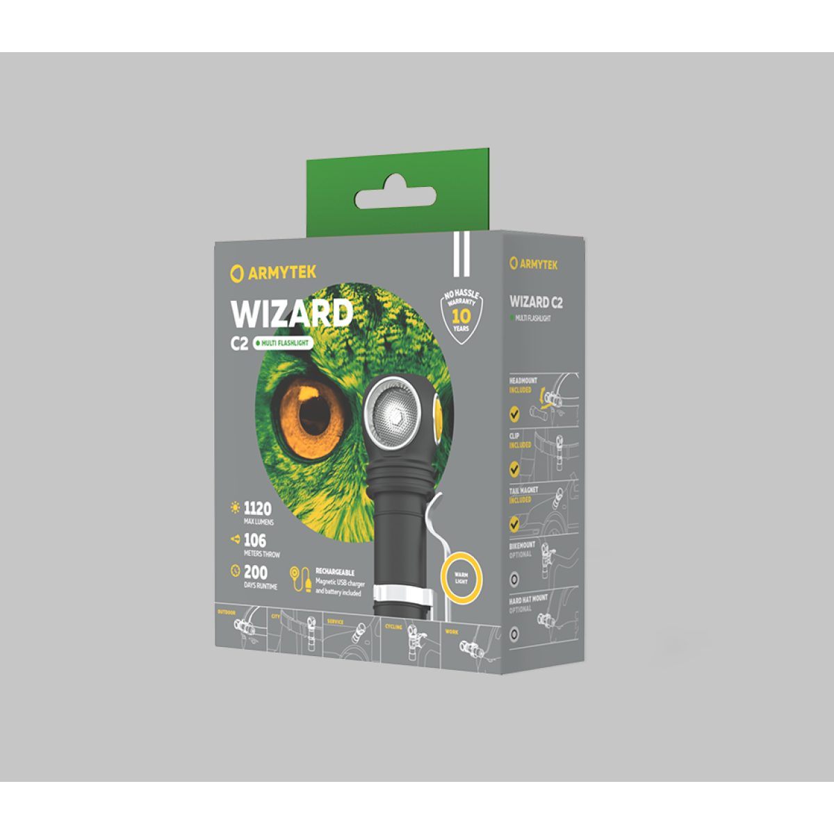 Armytek Wizard C2 Magnet USB Warm ARMYTEK - view 7 - Extreme-bg.com Armytek Wizard C2 Magnet USB Warm ARMYTEK - view 7