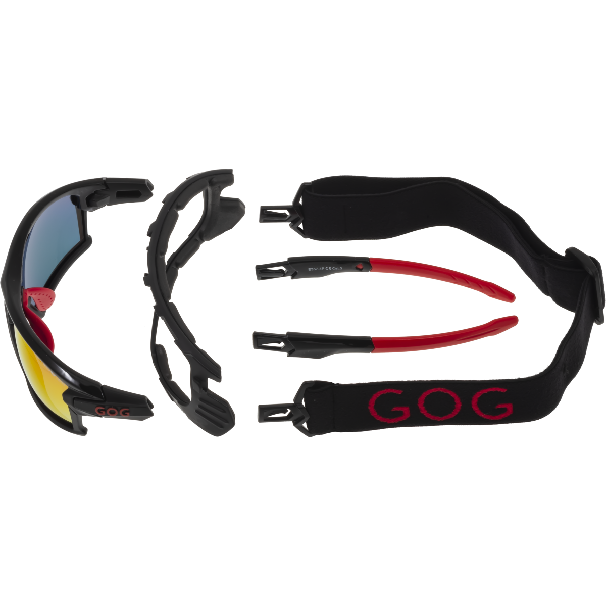 Polarized Bike, Run & Outdoor Sunglasses GOG, GLAZE E357-4P GOG - view 3