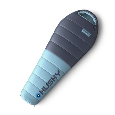 Зимен пухен спален чувал Drape blue -20 HUSKY - изглед 1