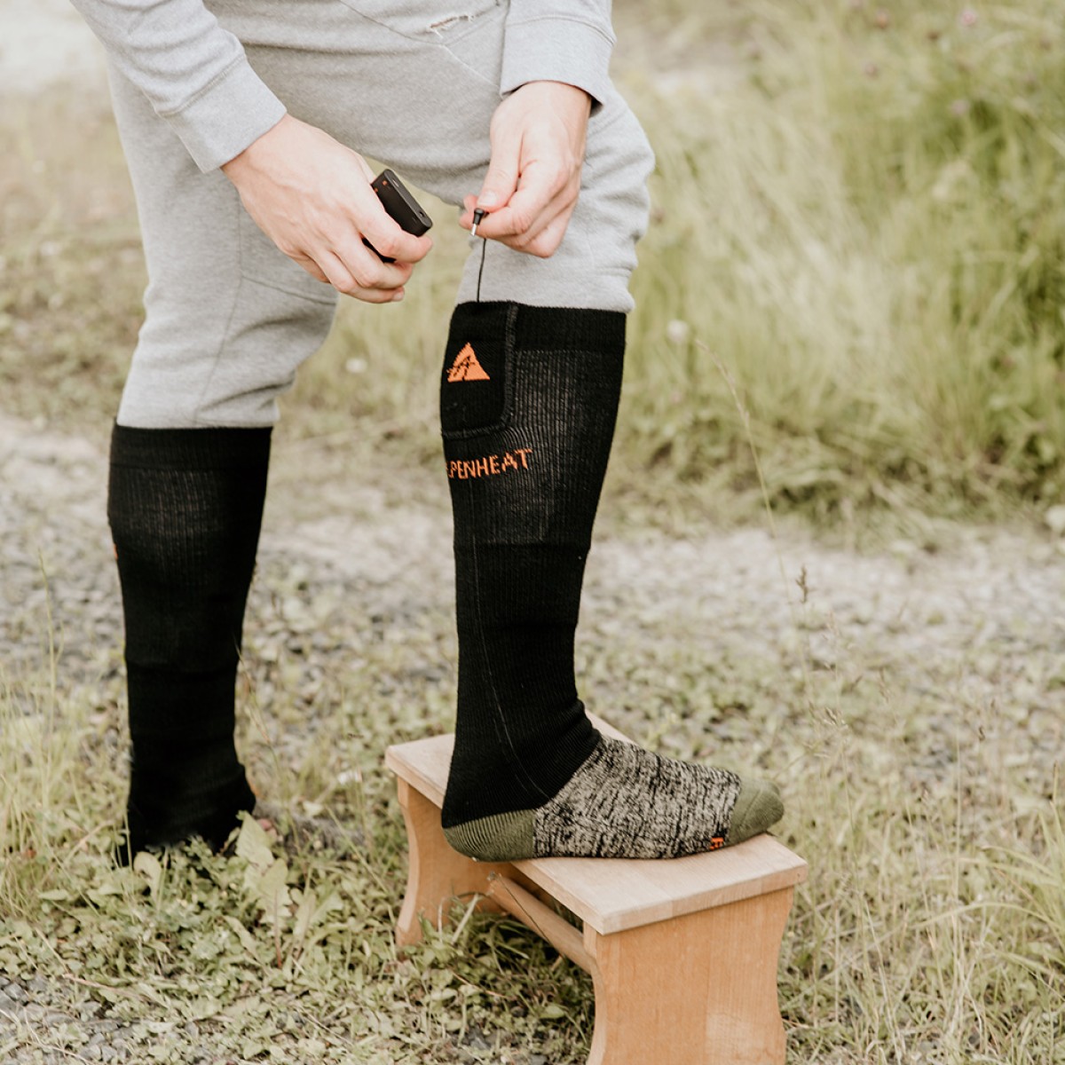 Чорапи с отопление FIRE-SOCKS WOOL APP ALPENHEAT - изглед 10