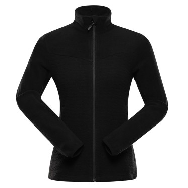 Alpine Pro SIUSA 3 - Women's Microfleece Sweater Black ALPINE PRO - view 1