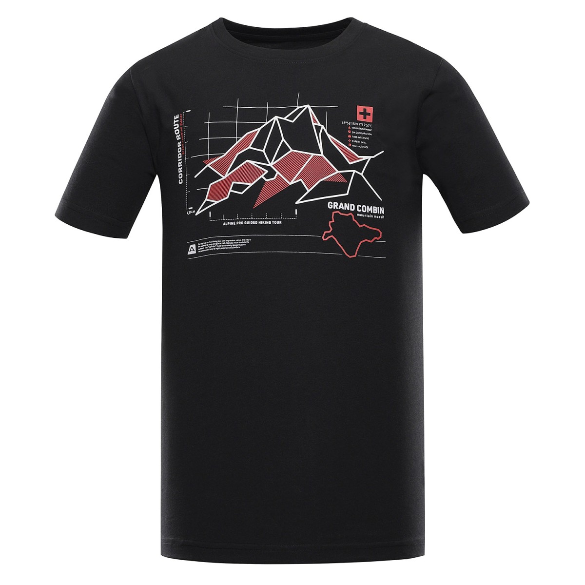 Мъжка тениска DAFOT BLK ALPINE PRO - изглед 2 - Extreme-bg.com Мъжка тениска DAFOT BLK ALPINE PRO - изглед 2