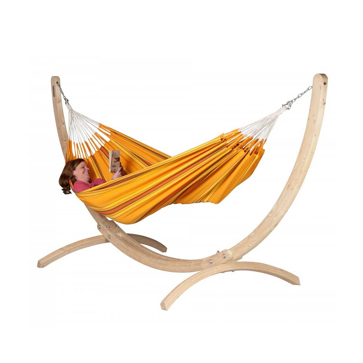 Double classic hammock Currambera Apricot LA SIESTA - view 5 - Extreme-bg.com Double classic hammock Currambera Apricot LA SIESTA - view 5
