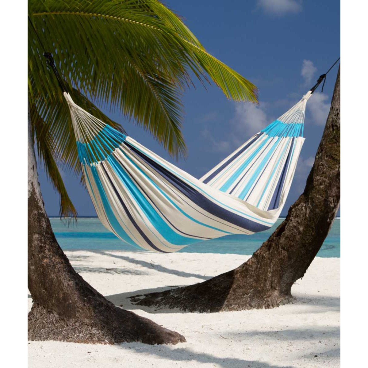Single classic hammock Caribena aqua blue LA SIESTA - view 3 - Extreme-bg.com Single classic hammock Caribena aqua blue LA SIESTA - view 3