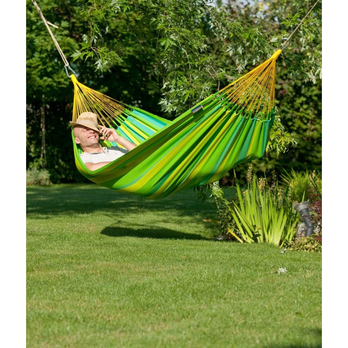 Single classic hammock Sonrisa Lime LA SIESTA - view 6 - Extreme-bg.com Single classic hammock Sonrisa Lime LA SIESTA - view 6