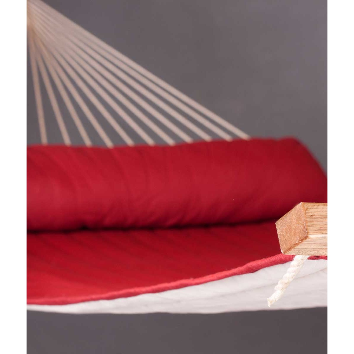 Double hammock with spreader bar and padded lying Alabama Red Pepper LA SIESTA - view 8 - Extreme-bg.com Double hammock with spreader bar and padded lying Alabama Red Pepper LA SIESTA - view 8