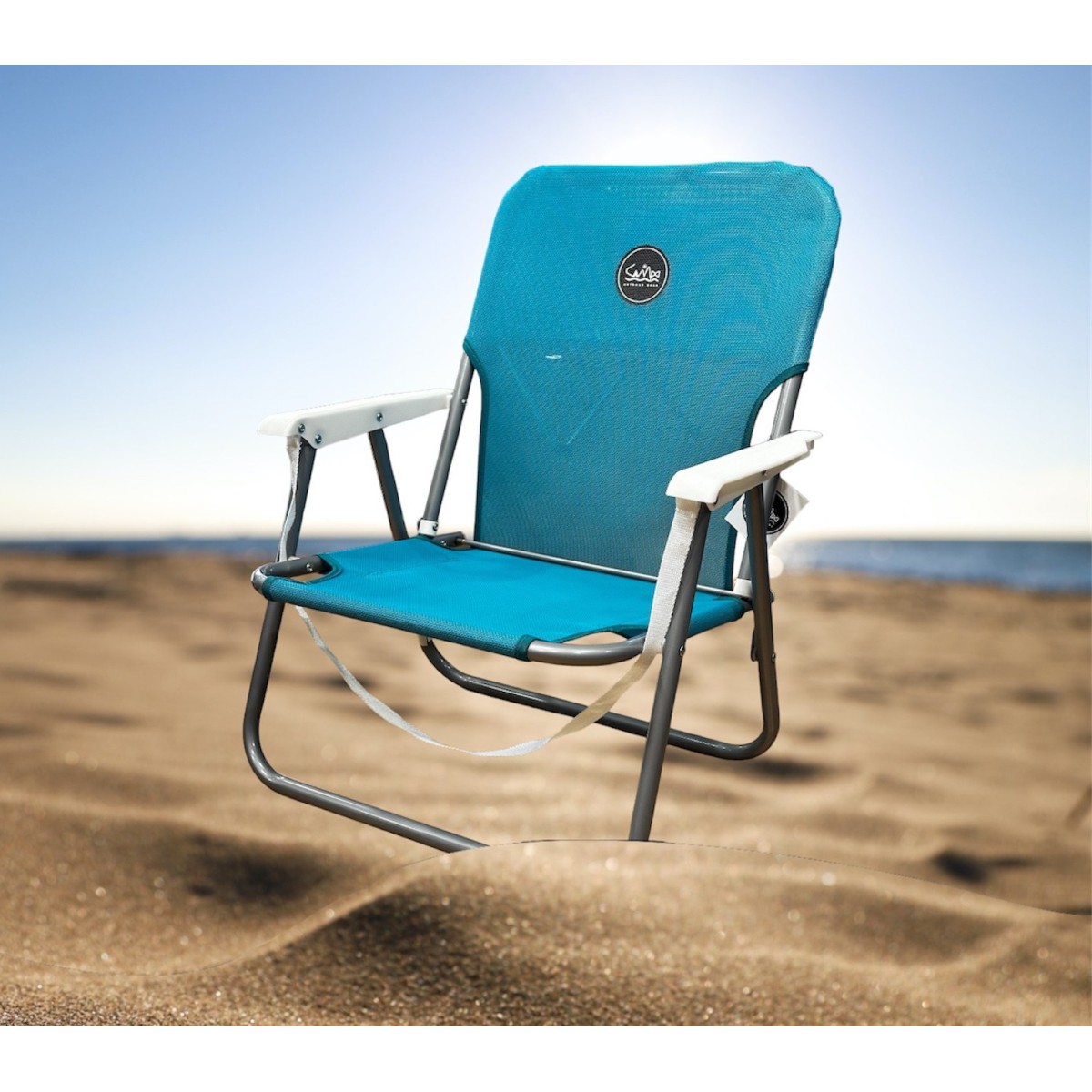 Сгъваем стол за плаж Beach 2 turquoise CAMPO - изглед 3 - Extreme-bg.com Сгъваем стол за плаж Beach 2 turquoise CAMPO - изглед 3