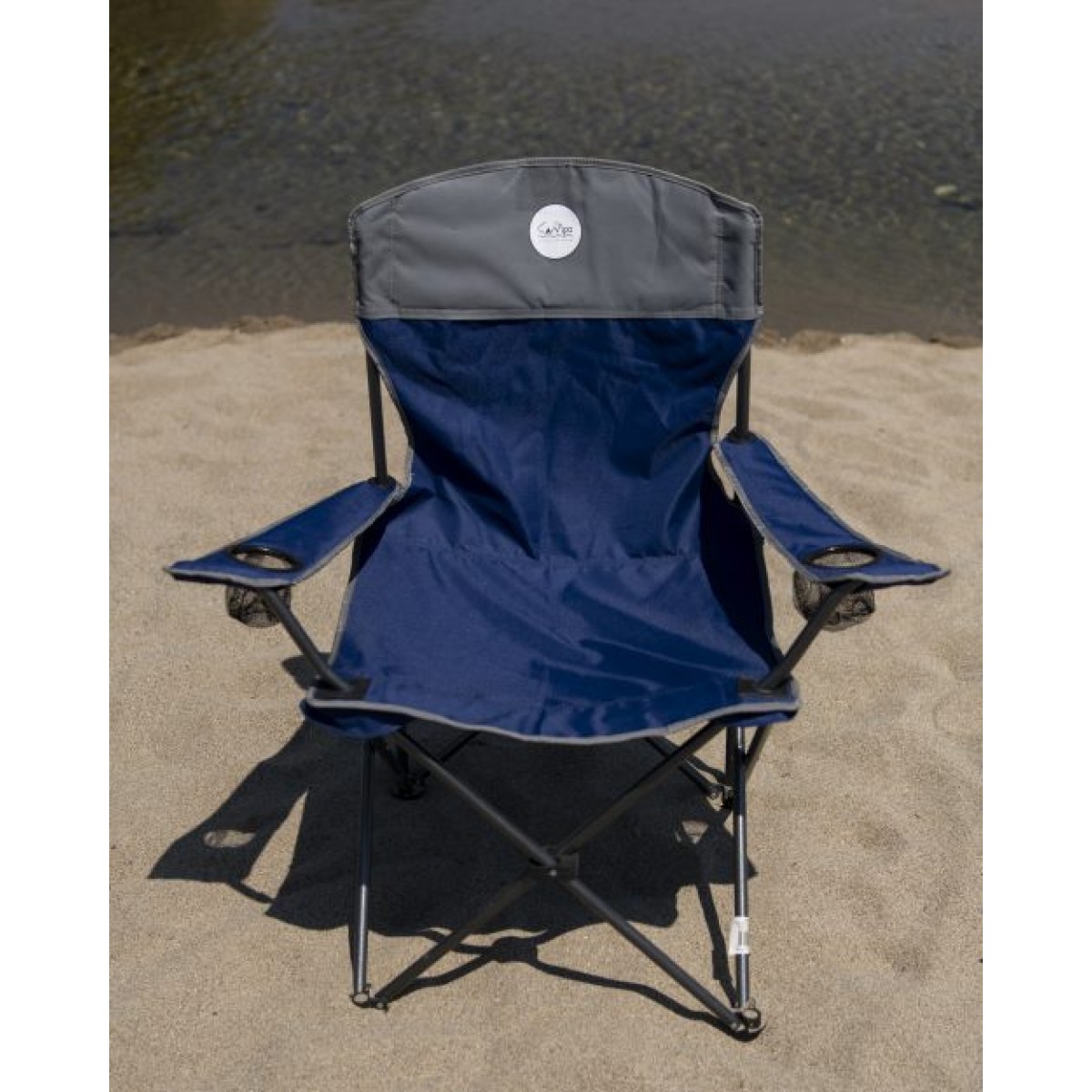 Rest 3 Metal Chair Blue CAMPO - view 3 - Extreme-bg.com Rest 3 Metal Chair Blue CAMPO - view 3