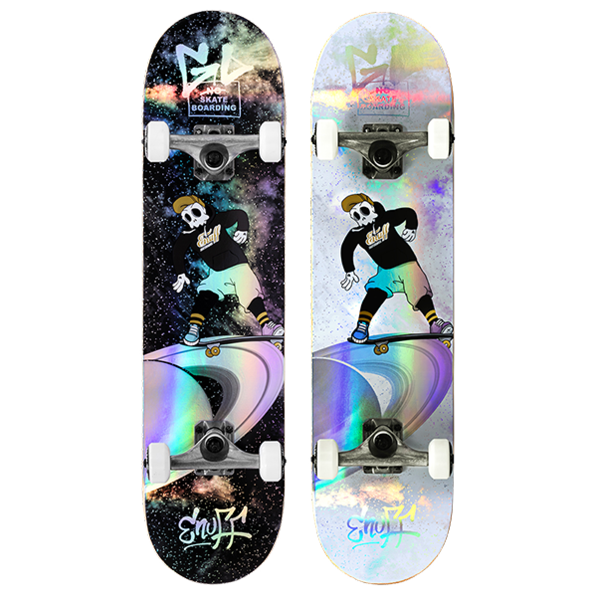 Скейтборд Enuff Skully Hologram Mini 7.25" – Професионален Комплект с Холографен Дизайн и ABEC 9 ENUFF - изглед 12