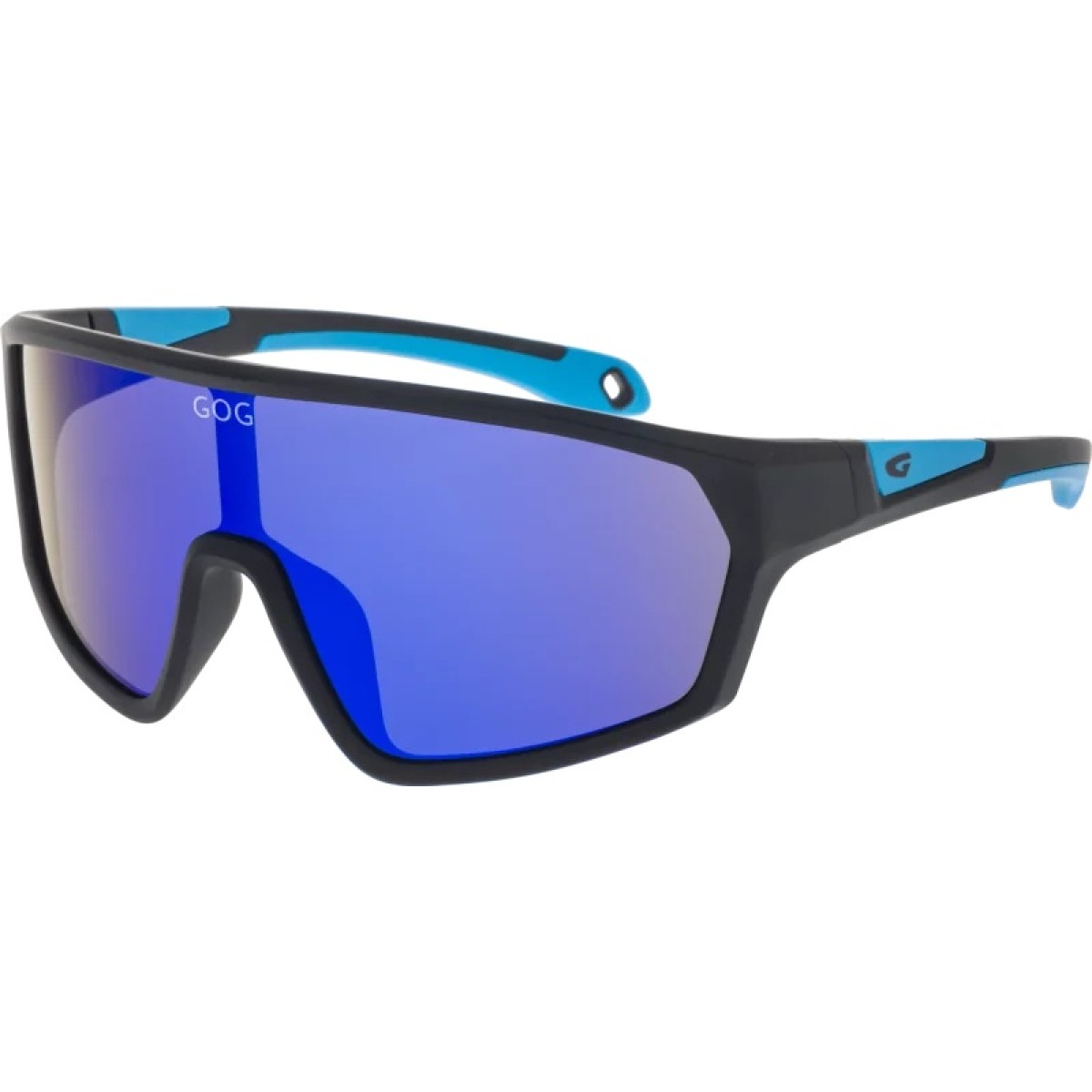 Kid's Polycarbonate Sunglasses Flint E995-1 Matt Black / Blue GOG - view 2 - Extreme-bg.com Kid's Polycarbonate Sunglasses Flint E995-1 Matt Black / Blue GOG - view 2