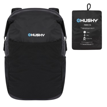Сгъваема раница за туризъм/колоездене Pakku 15l black HUSKY - изглед 1