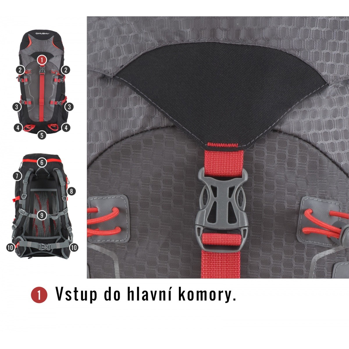 BACKPACK SCAPE 38 GREEN HUSKY - view 8 - Extreme-bg.com BACKPACK SCAPE 38 GREEN HUSKY - view 8