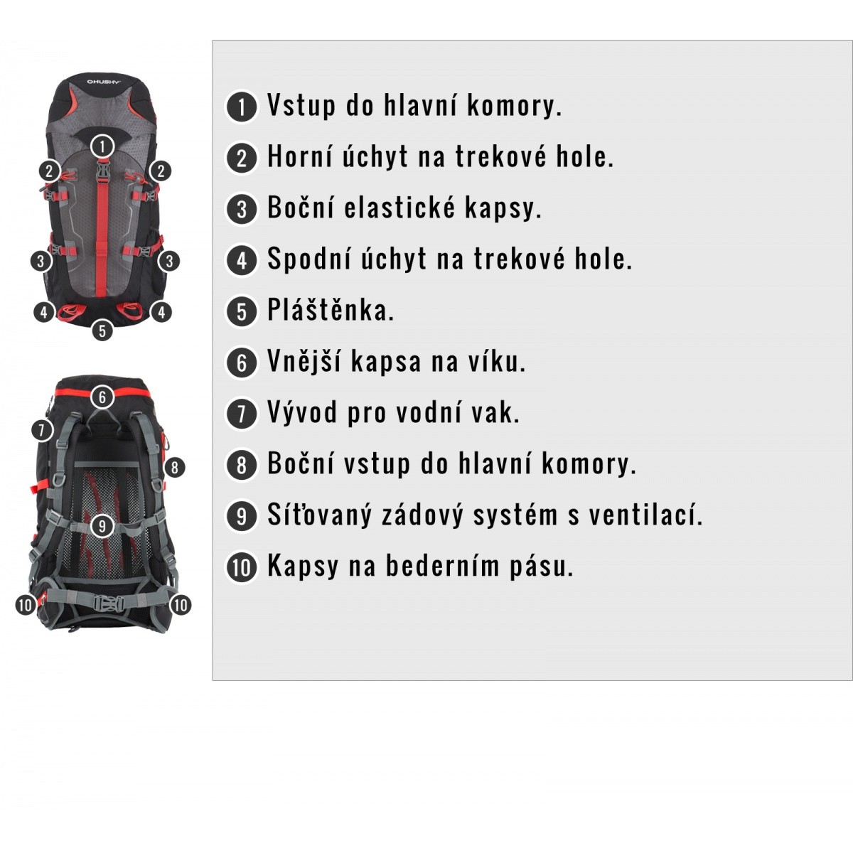 BACKPACK SCAPE 38 GREEN HUSKY - view 3 - Extreme-bg.com BACKPACK SCAPE 38 GREEN HUSKY - view 3