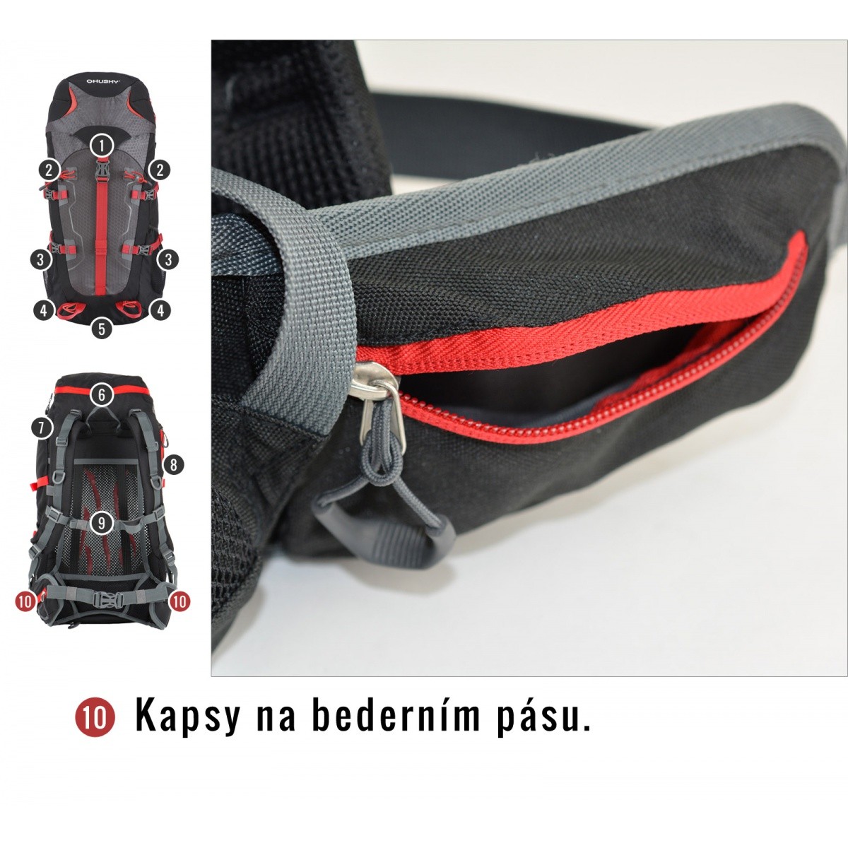 BACKPACK SCAPE 38 GREEN HUSKY - view 6 - Extreme-bg.com BACKPACK SCAPE 38 GREEN HUSKY - view 6