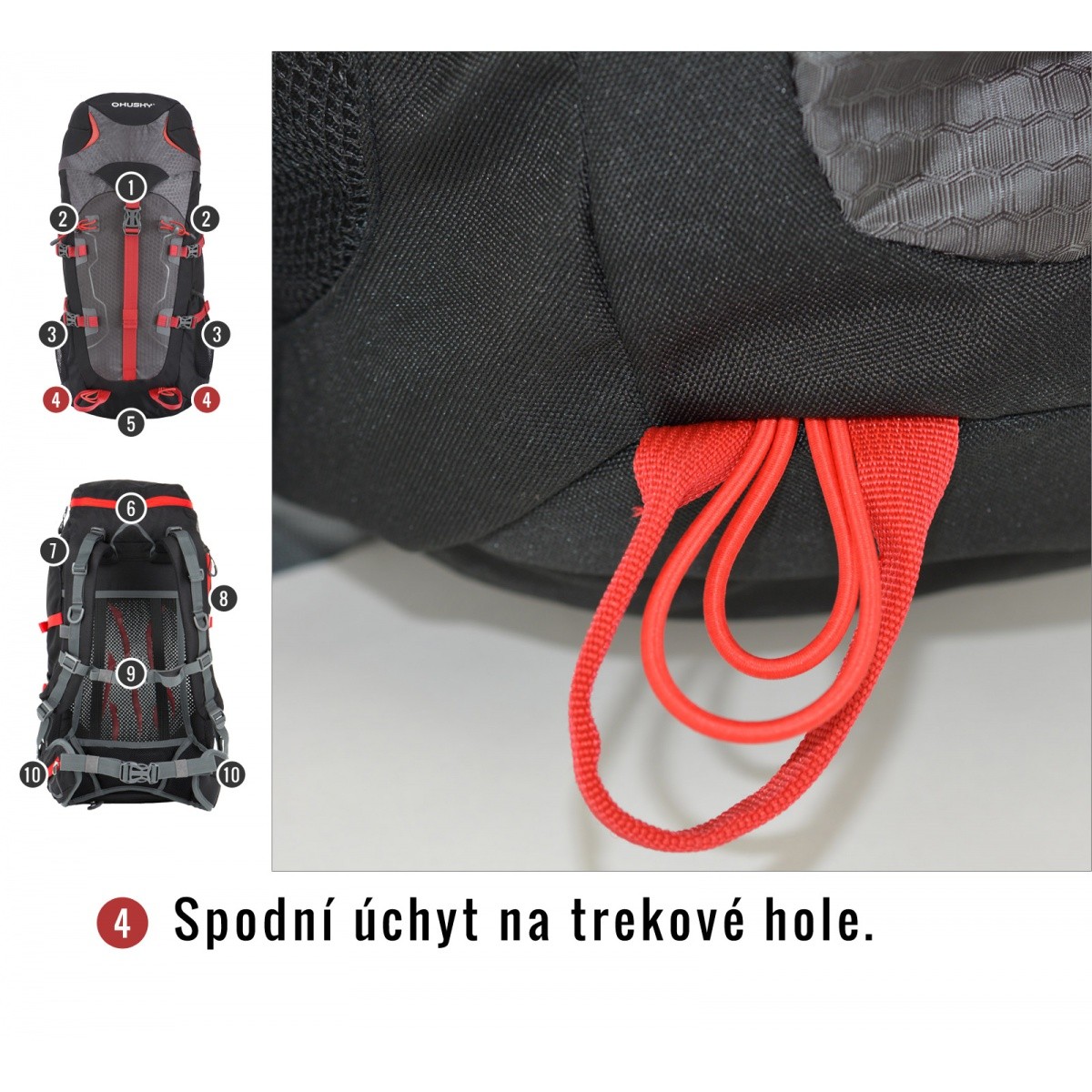 BACKPACK SCAPE 38 GREEN HUSKY - view 11 - Extreme-bg.com BACKPACK SCAPE 38 GREEN HUSKY - view 11