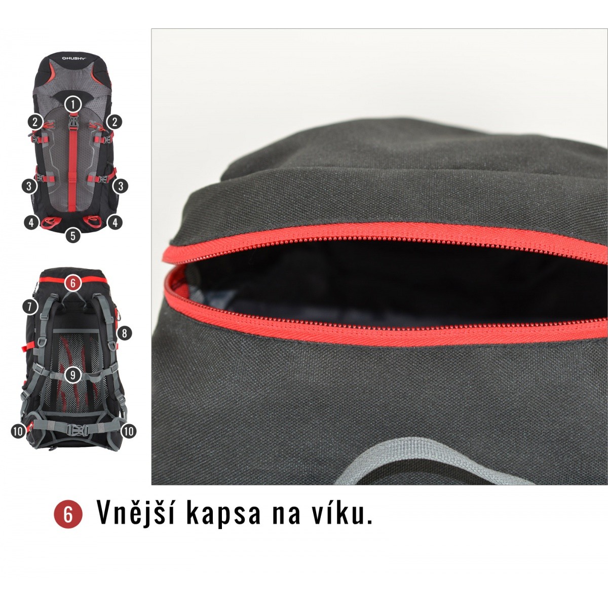 BACKPACK SCAPE 38 GREEN HUSKY - view 4 - Extreme-bg.com BACKPACK SCAPE 38 GREEN HUSKY - view 4
