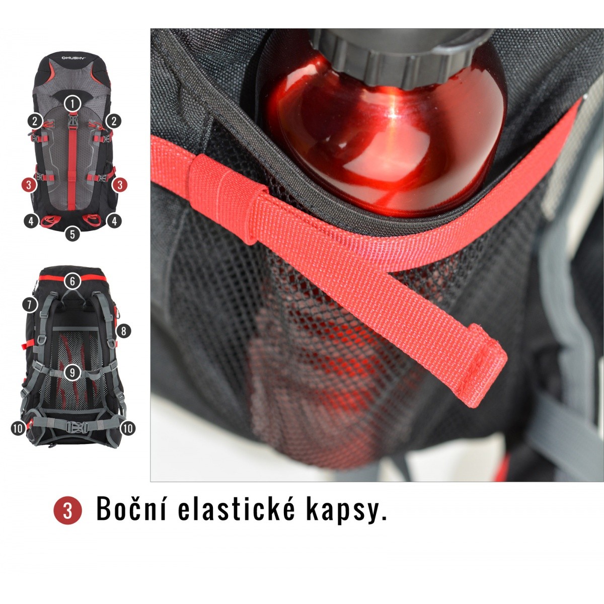 BACKPACK SCAPE 38 GREEN HUSKY - view 7 - Extreme-bg.com BACKPACK SCAPE 38 GREEN HUSKY - view 7