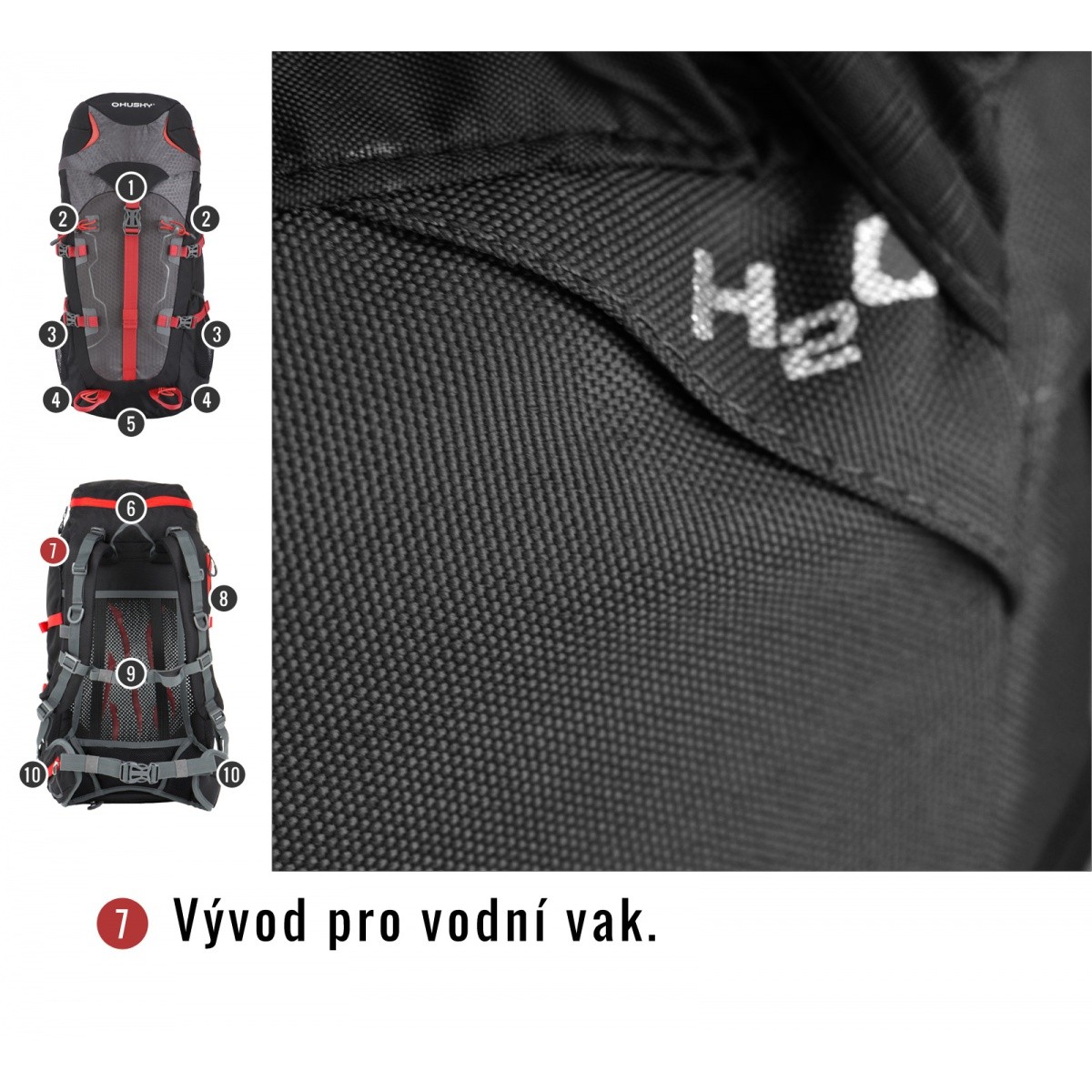 BACKPACK SCAPE 38 GREEN HUSKY - view 9 - Extreme-bg.com BACKPACK SCAPE 38 GREEN HUSKY - view 9