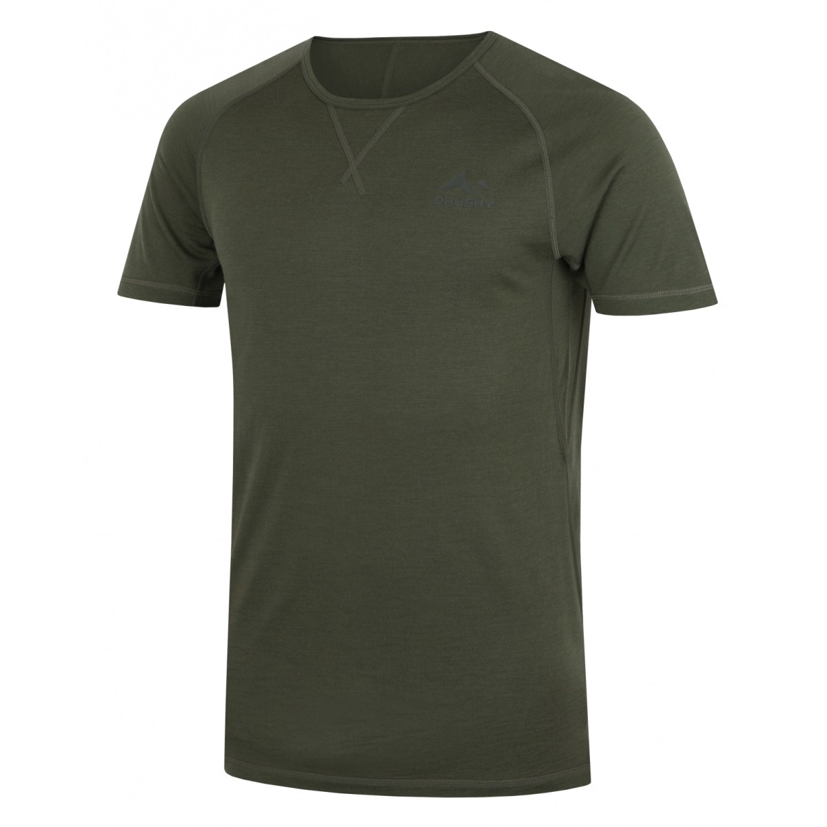 Men's Merino thermal underwear T-shirt Mersa M green HUSKY - view 2 - Extreme-bg.com Men's Merino thermal underwear T-shirt Mersa M green HUSKY - view 2
