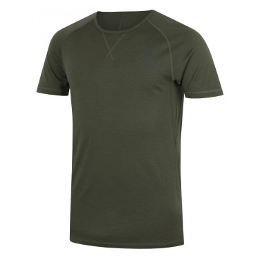 Men's Merino thermal underwear T-shirt Mersa M green HUSKY - view 1