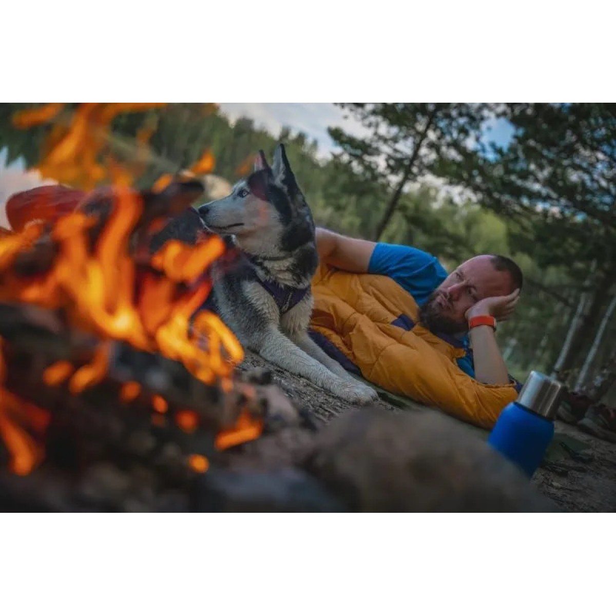 Зимен спален чувал ENJOY PLUS -25 °C blue/orange HUSKY - изглед 8 - Extreme-bg.com Зимен спален чувал ENJOY PLUS -25 °C blue/orange HUSKY - изглед 8