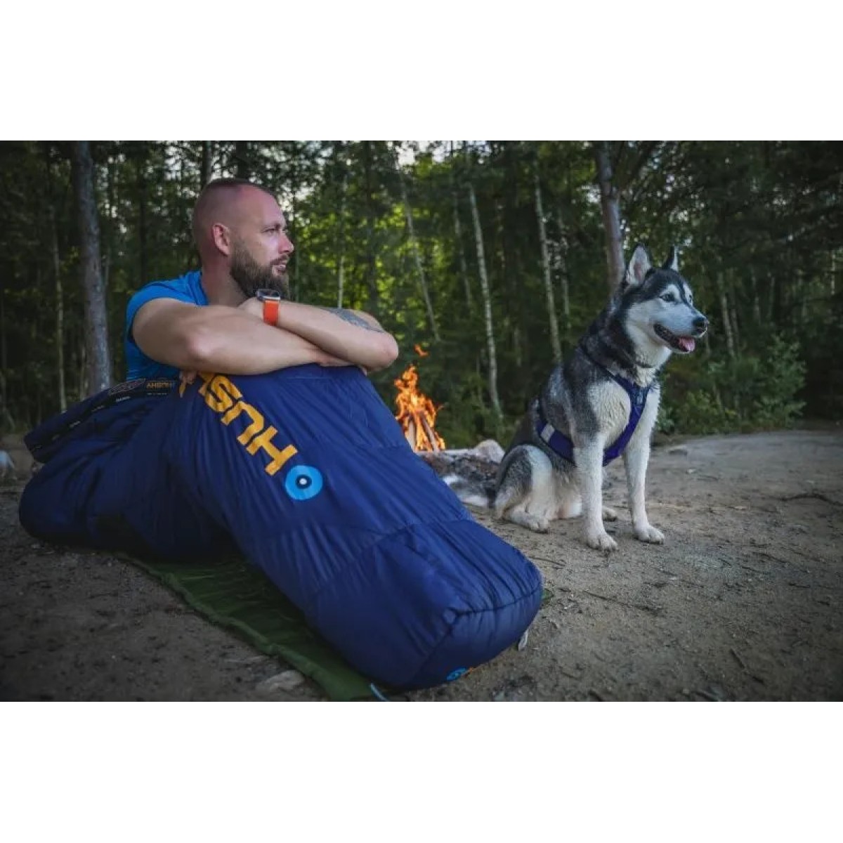 Зимен спален чувал ENJOY PLUS -25 °C blue/orange HUSKY - изглед 7 - Extreme-bg.com Зимен спален чувал ENJOY PLUS -25 °C blue/orange HUSKY - изглед 7