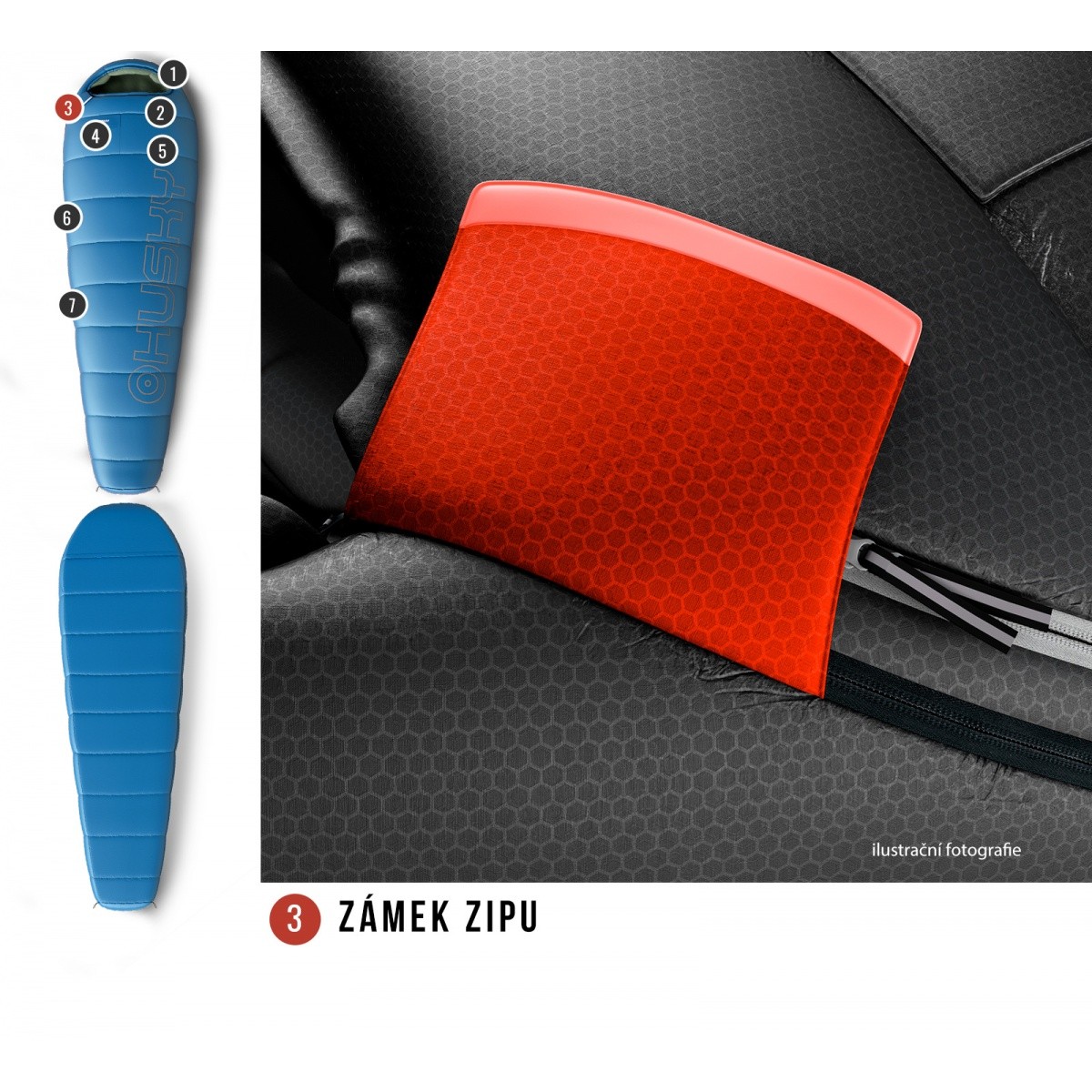Спален чувал Husky Long blue -10 HUSKY - изглед 12 - Extreme-bg.com Спален чувал Husky Long blue -10 HUSKY - изглед 12