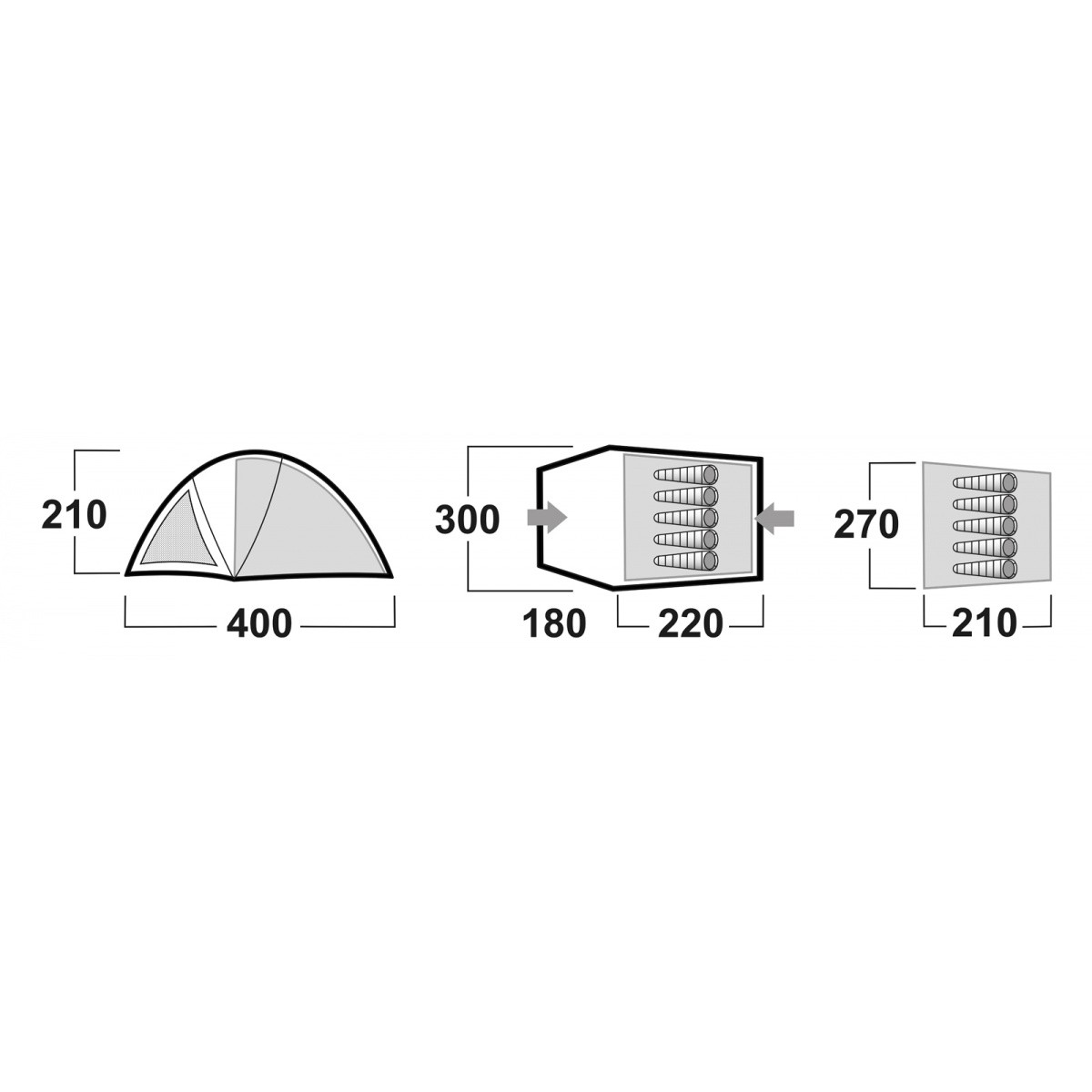 Tent for camping BIGGLES 5 HUSKY - view 11 - Extreme-bg.com Tent for camping BIGGLES 5 HUSKY - view 11