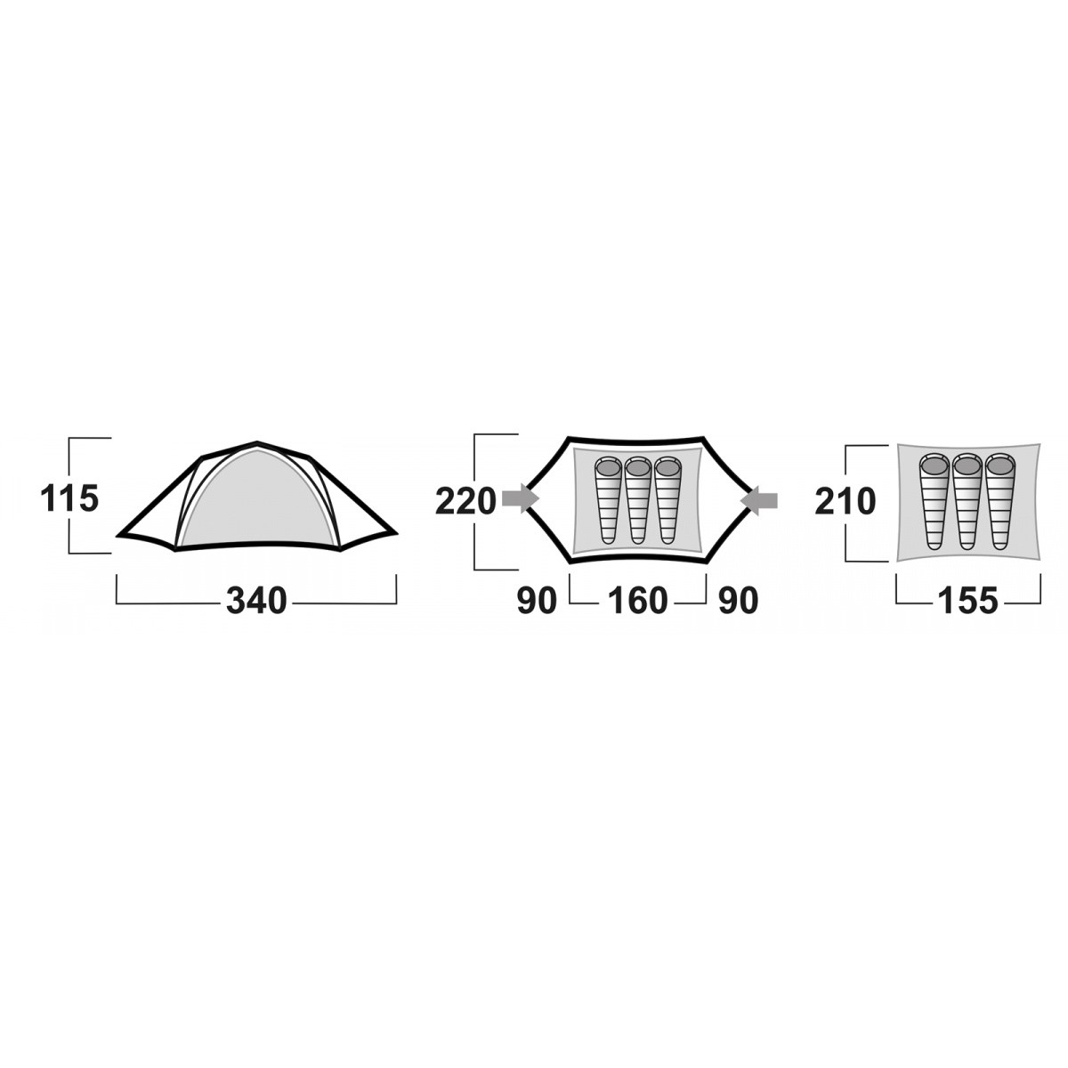 TENT HUSKY BURTON 2-3 HUSKY - view 10 - Extreme-bg.com TENT HUSKY BURTON 2-3 HUSKY - view 10