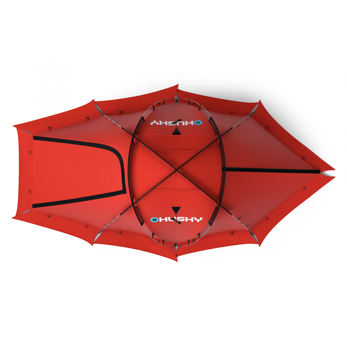 Палатка Fighter red 3-4 HUSKY - изглед 5 - Extreme-bg.com Палатка Fighter red 3-4 HUSKY - изглед 5