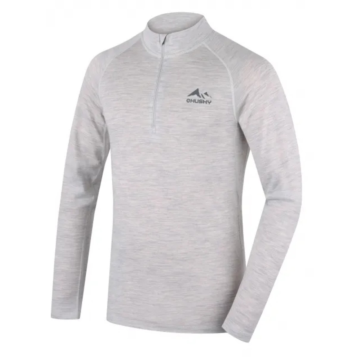 Мъжко мериносово термо бельо Merow zip M light grey HUSKY - изглед 2 - Extreme-bg.com Мъжко мериносово термо бельо Merow zip M light grey HUSKY - изглед 2