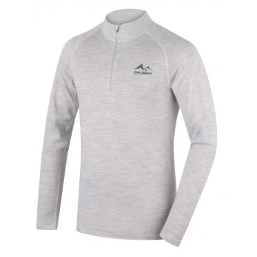 Мъжко мериносово термо бельо Merow zip M light grey HUSKY - изглед 1