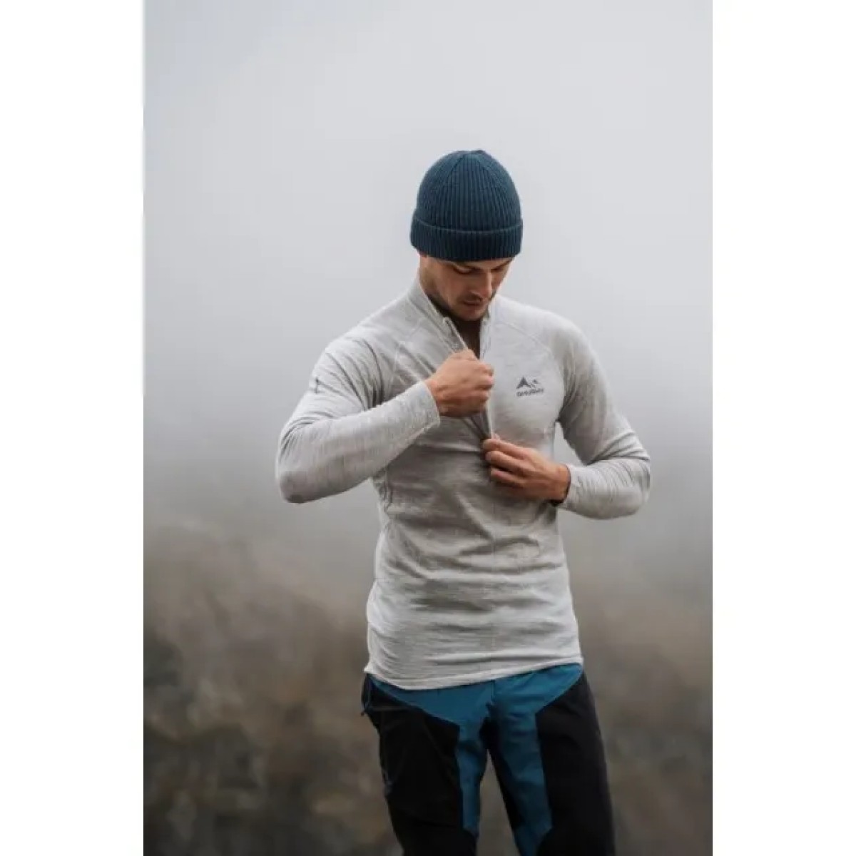 Мъжко мериносово термо бельо Merow zip M light grey HUSKY - изглед 6 - Extreme-bg.com Мъжко мериносово термо бельо Merow zip M light grey HUSKY - изглед 6