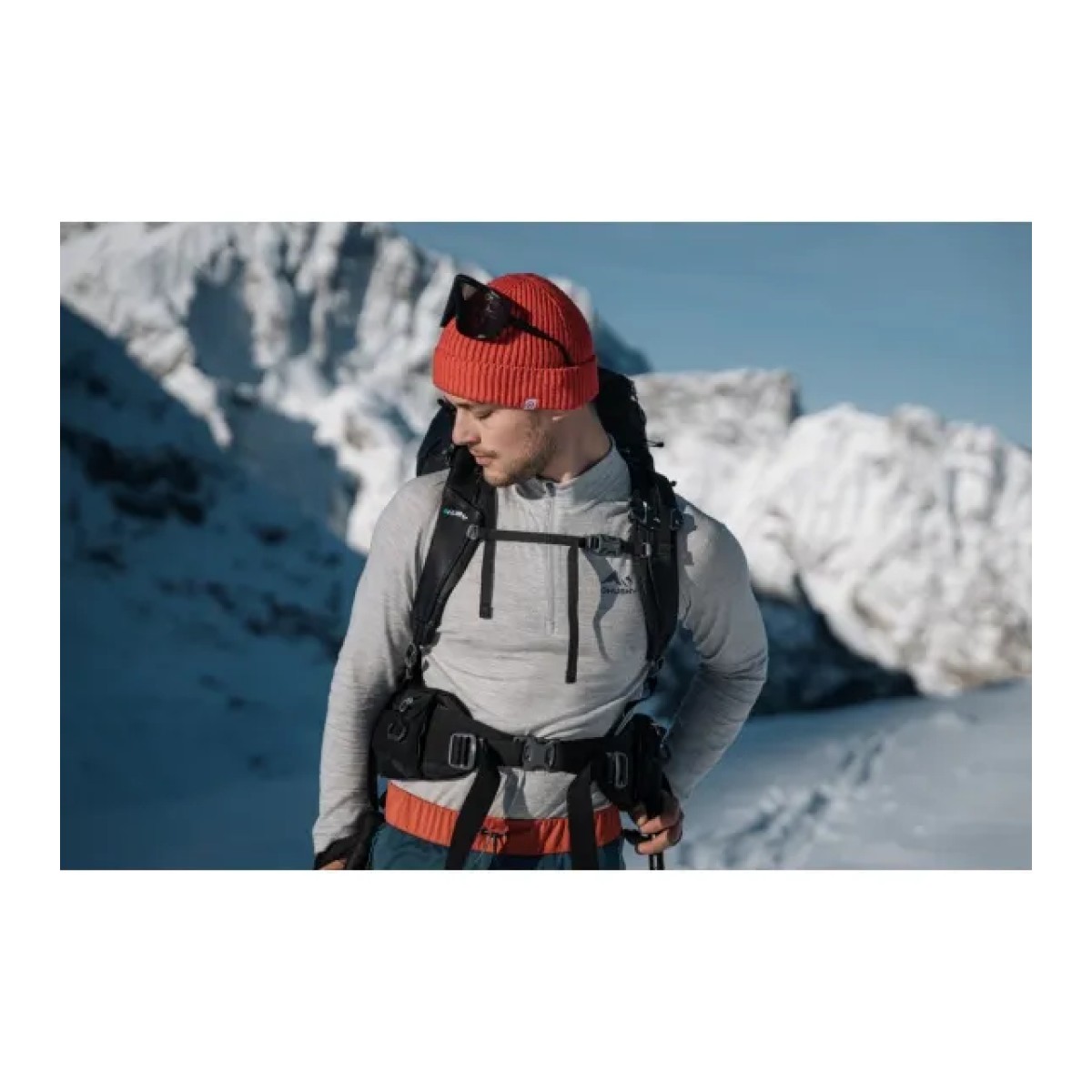 Мъжко мериносово термо бельо Merow zip M light grey HUSKY - изглед 3 - Extreme-bg.com Мъжко мериносово термо бельо Merow zip M light grey HUSKY - изглед 3