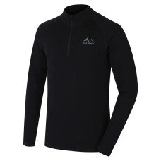 Мъжко термо бельо от 100% Merino вълна Husky Merow Zip M – Черно