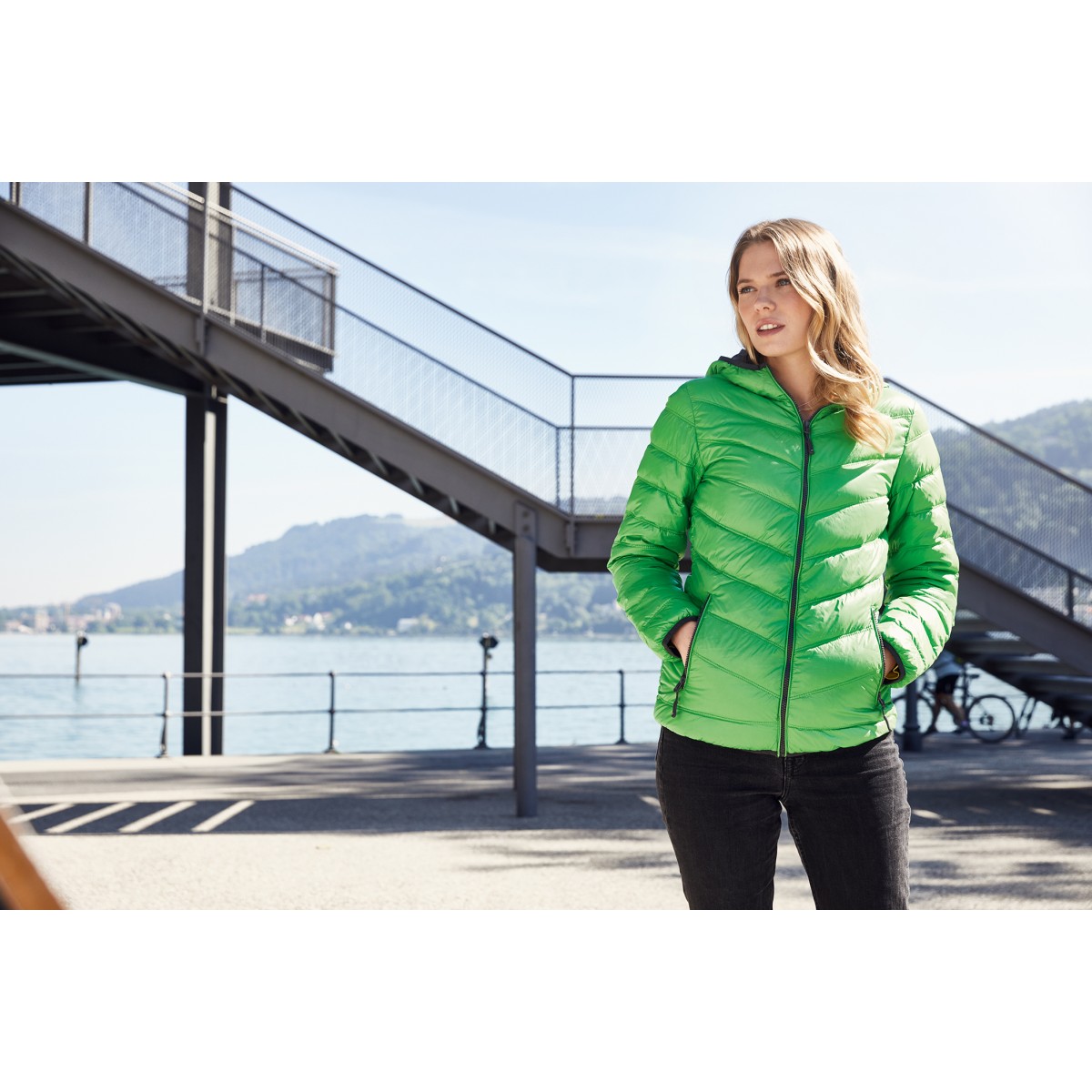 Lady feather jacket JN 1059 BLK JAMES AND NICHOLSON - view 9 - Extreme-bg.com Lady feather jacket JN 1059 BLK JAMES AND NICHOLSON - view 9