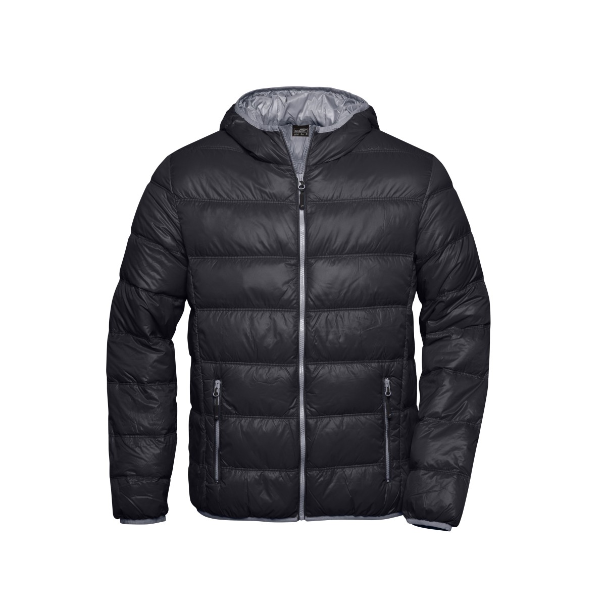 Мъжко пухено яке JN1060 black/grey JAMES AND NICHOLSON - изглед 2 - Extreme-bg.com Мъжко пухено яке JN1060 black/grey JAMES AND NICHOLSON - изглед 2
