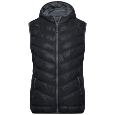Елек пухен дамски JN 1061 black/grey