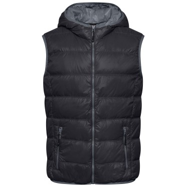 Мъжки пухен елек JN1062 black/grey JAMES AND NICHOLSON - изглед 1