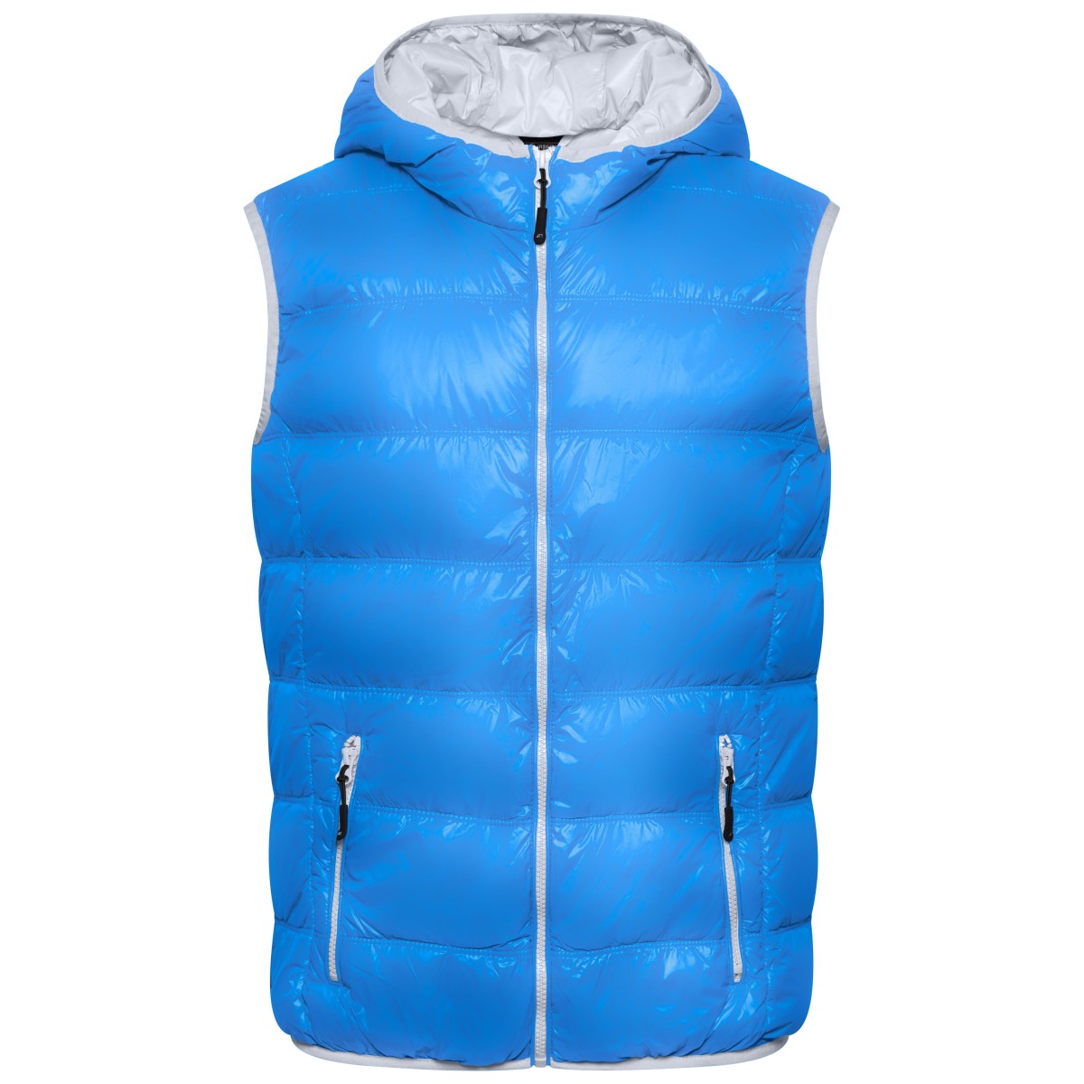 Мъжки пухен елек JN1062 blue/silver JAMES AND NICHOLSON - изглед 2 - Extreme-bg.com Мъжки пухен елек JN1062 blue/silver JAMES AND NICHOLSON - изглед 2