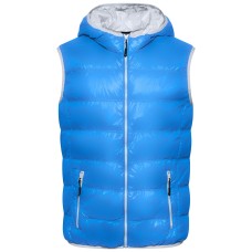 Мъжки пухен елек JN1062 blue/silver