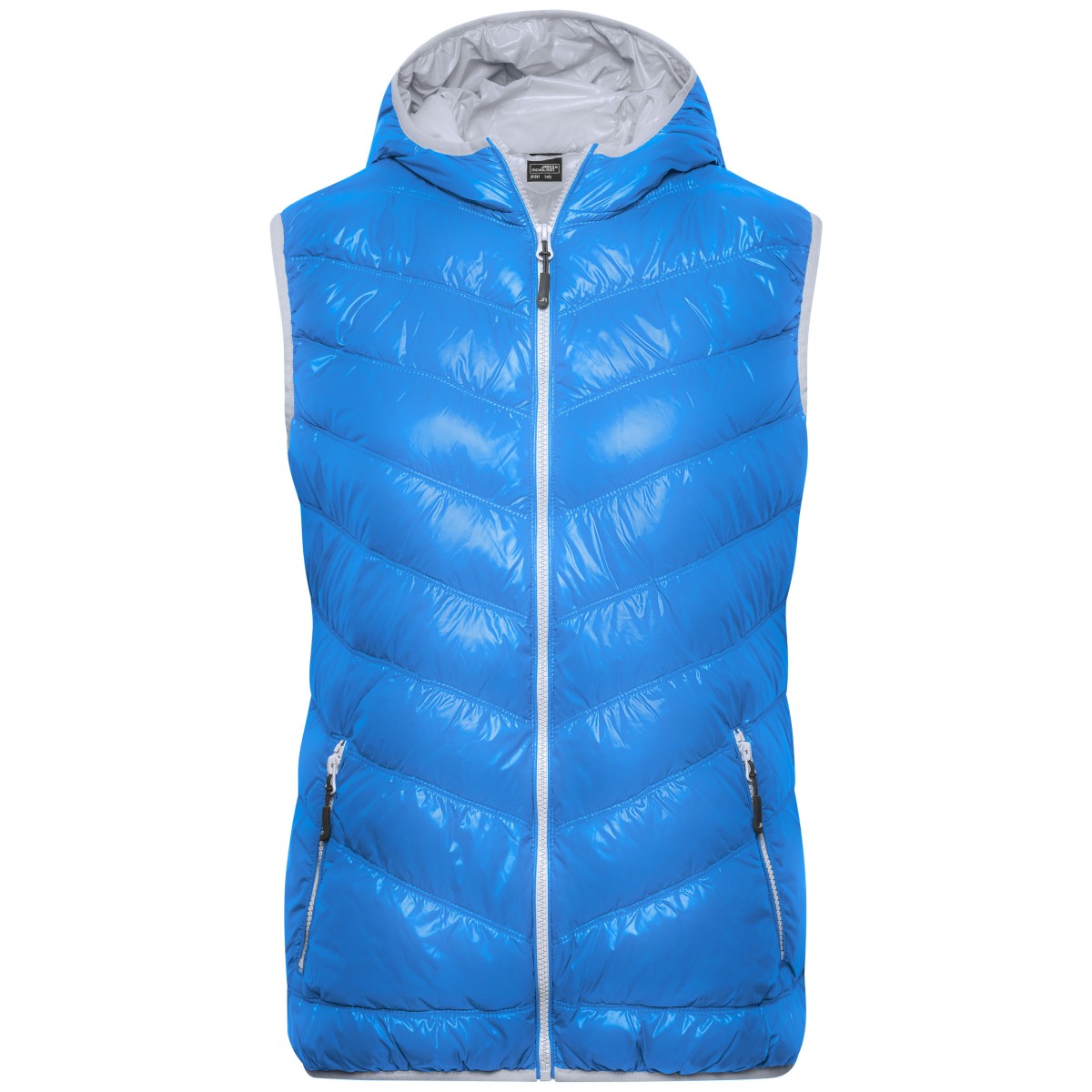 Елек пухен дамски JN1061 blue/silver JAMES AND NICHOLSON - изглед 2