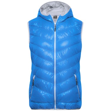 Елек пухен дамски JN1061 blue/silver JAMES AND NICHOLSON - изглед 1