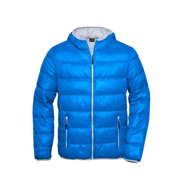 MEN`S FEATHER JACKET JN 1060 BLUE/SILVER JAMES AND NICHOLSON - view 1
