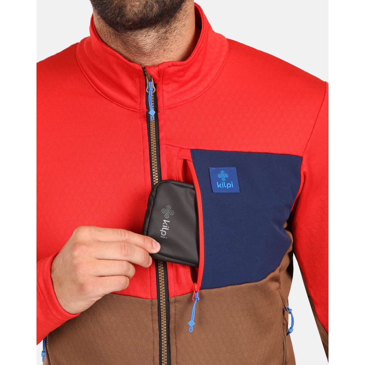 Мъжки Функционален Суичър Kilpi ERIN-M ZM (Син / Червен) | Opti-Stretch KILPI - изглед 6 - Extreme-bg.com Мъжки Функционален Суичър Kilpi ERIN-M ZM (Син / Червен) | Opti-Stretch KILPI - изглед 6