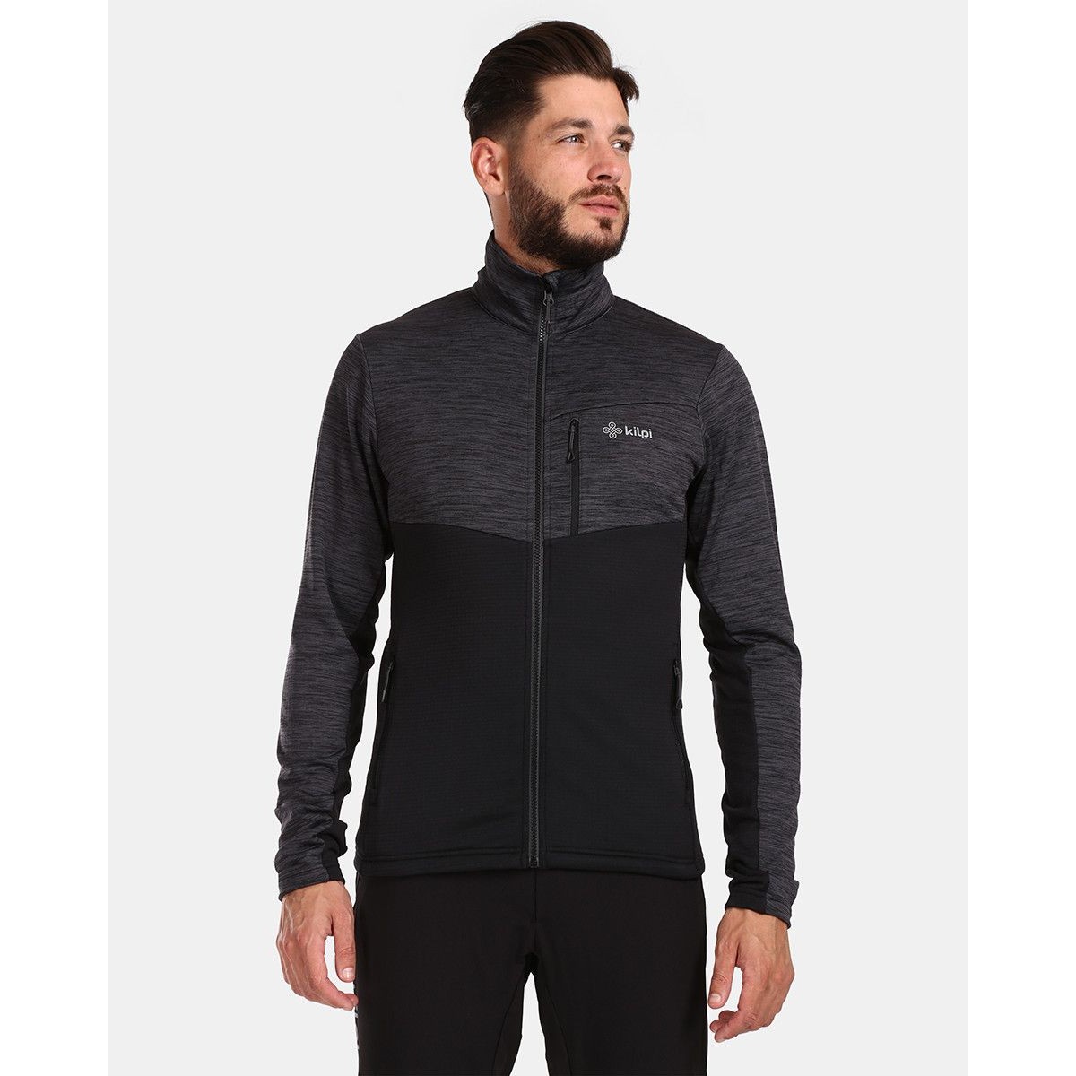 Men's Functional Sweatshirt Kilpi ERIN-M BLK | Opti-Stretch KILPI - view 2 - Extreme-bg.com Men's Functional Sweatshirt Kilpi ERIN-M BLK | Opti-Stretch KILPI - view 2