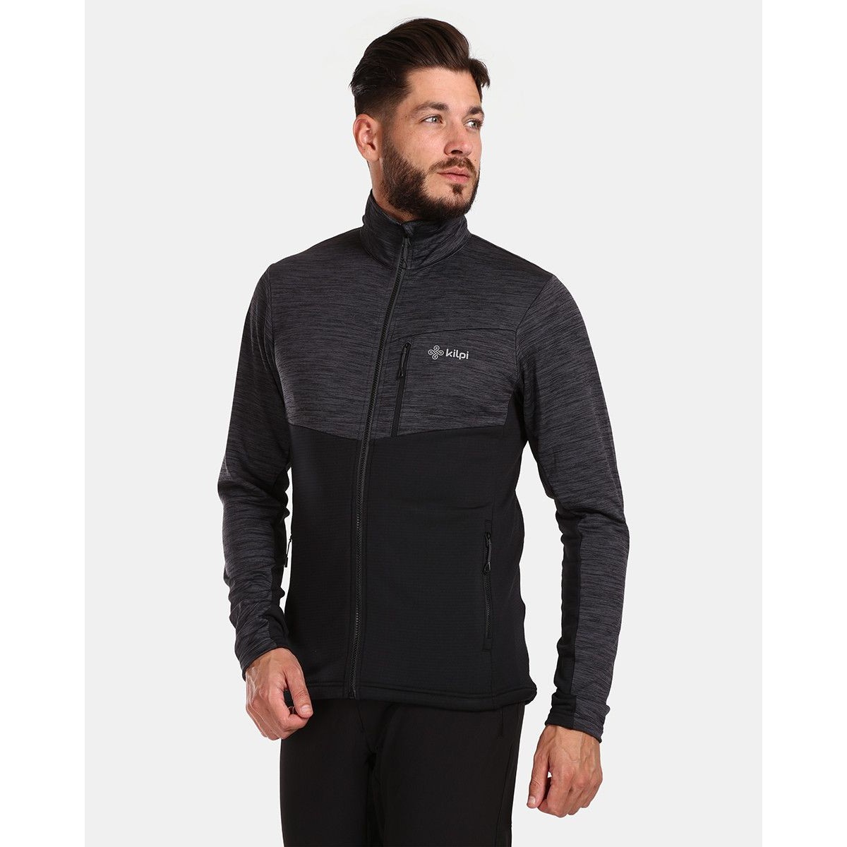 Men's Functional Sweatshirt Kilpi ERIN-M BLK | Opti-Stretch KILPI - view 3 - Extreme-bg.com Men's Functional Sweatshirt Kilpi ERIN-M BLK | Opti-Stretch KILPI - view 3