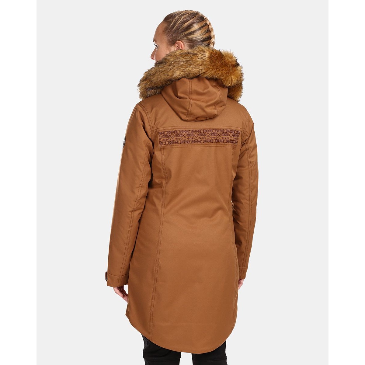 Women´s winter coat Kilpi PERU-W BRN KILPI - view 4 - Extreme-bg.com Women´s winter coat Kilpi PERU-W BRN KILPI - view 4