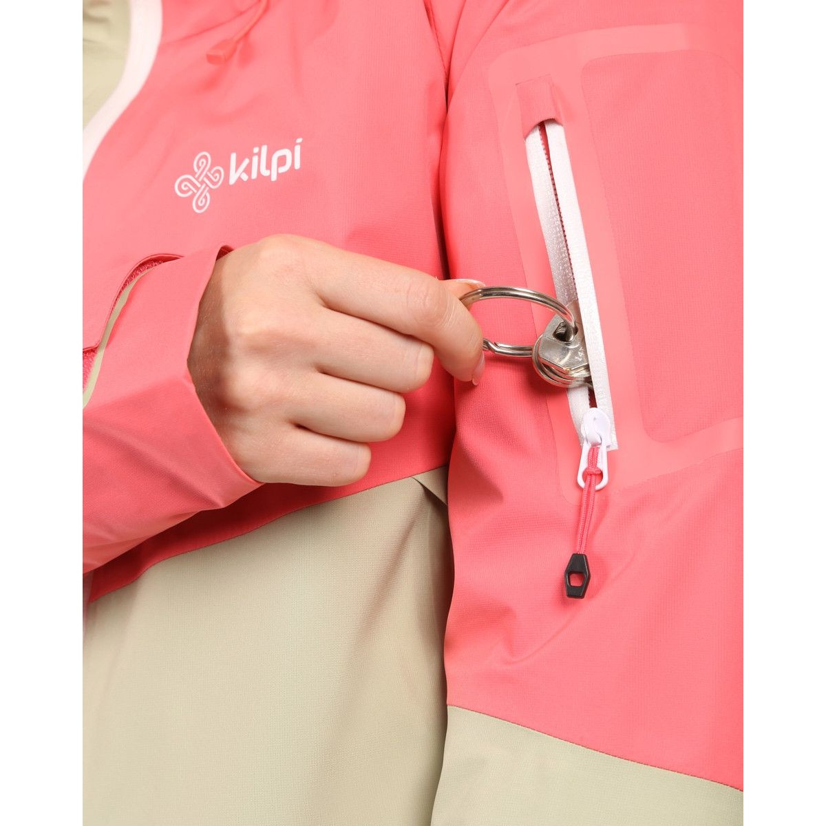 Women`s hardshell waterproof jacket Kilpi MAMBA-W YL KILPI - view 8 - Extreme-bg.com Women`s hardshell waterproof jacket Kilpi MAMBA-W YL KILPI - view 8